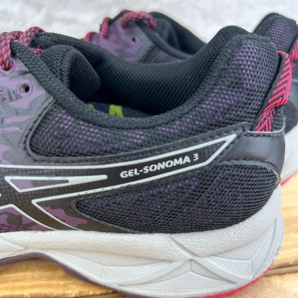 ASICS Gel-Sonoma 3 Womens Size 7 Purple Burgundy Athletic Running Shoes T774N - Picture 10 of 13